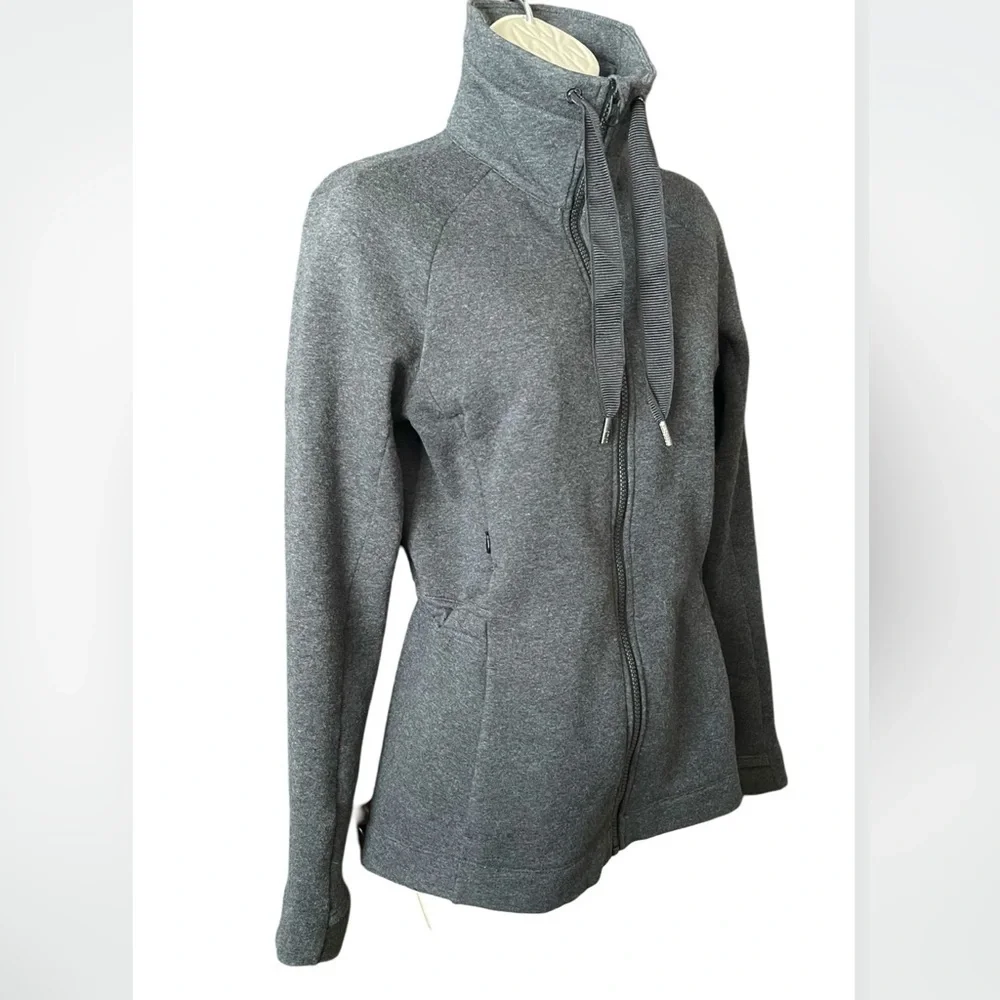 LULULEMON & Go Take Off Fleece Jacket Zip Up Gray Size  4 - Picture 6 of 14